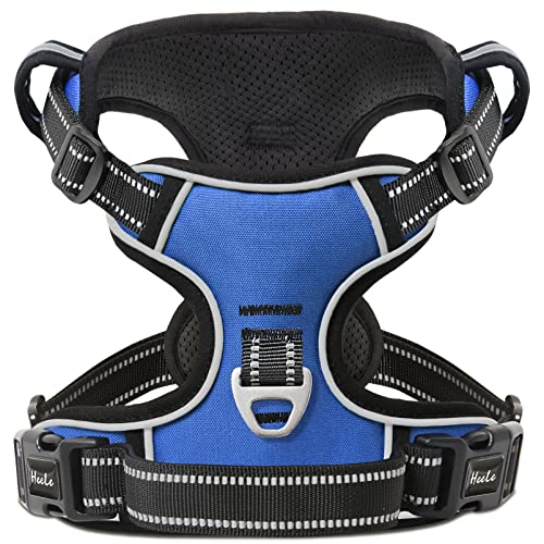 HEELE Hundegeschirr, No-Pull Hundegeschirr, Brustgeschirr für Mittelgroße Hunde, Weich Atmungsaktiv Einstellbar Reflektierend Hundegeschirr Anti Zug mit Gepolstert Griff, Blau, M HEELE Hundegeschirr, No-Pull Hundegeschirr, Brustgeschirr für Mittelgroße Hunde, Weich Atmungsaktiv Einstellbar Reflektierend Hundegeschirr Anti Zug mit Gepolstert Griff, Blau, M von HEELE