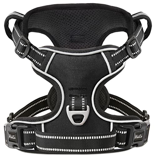 HEELE Hundegeschirr, No-Pull Hundegeschirr, Brustgeschirr für Mittelgroße Hunde, Weich Atmungsaktiv Einstellbar Reflektierend Hundegeschirr Anti Zug mit Gepolstert Griff, Schwarz, S HEELE Hundegeschirr, No-Pull Hundegeschirr, Brustgeschirr für Mittelgroße Hunde, Weich Atmungsaktiv Einstellbar Reflektierend Hundegeschirr Anti Zug mit Gepolstert Griff, Schwarz, S von HEELE