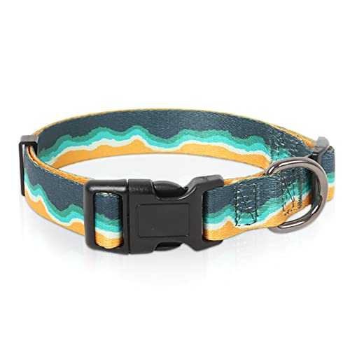 HEELE Hundehalsband, Hunde Halsband für Welpen Kleine Mittlere Große Hunde, Gemustertes Hundehalsbänder Verstellbares, Komfort, Robustem HundeHalsband, Meereswellen, L HEELE Hundehalsband, Hunde Halsband für Welpen Kleine Mittlere Große Hunde, Gemustertes Hundehalsbänder Verstellbares, Komfort, Robustem HundeHalsband, Meereswellen, L von HEELE