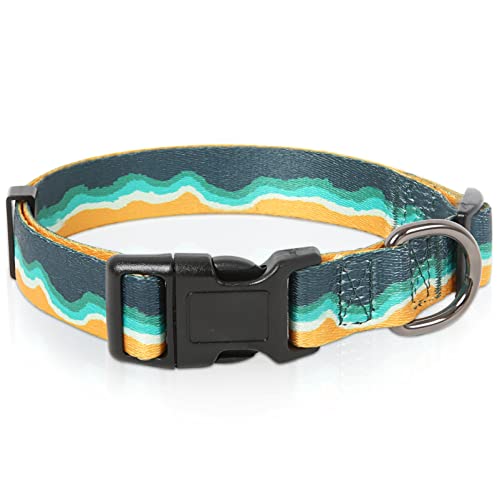 HEELE Hundehalsband, Hunde Halsband für Welpen Kleine Mittlere Große Hunde, Gemustertes Hundehalsbänder Verstellbares, Komfort, Robustem HundeHalsband, Meereswellen, XS HEELE Hundehalsband, Hunde Halsband für Welpen Kleine Mittlere Große Hunde, Gemustertes Hundehalsbänder Verstellbares, Komfort, Robustem HundeHalsband, Meereswellen, XS von HEELE