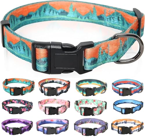 HEELE Hundehalsband, Hunde Halsband für Welpen Kleine Mittlere Große Hunde, Gemustertes Hundehalsbänder Verstellbares, Komfort, Robustem HundeHalsband, Wildnis, S HEELE Hundehalsband, Hunde Halsband für Welpen Kleine Mittlere Große Hunde, Gemustertes Hundehalsbänder Verstellbares, Komfort, Robustem HundeHalsband, Wildnis, S von HEELE