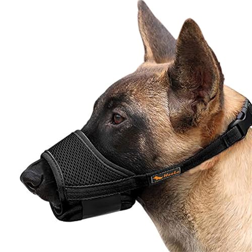 HEELE Maulkorb Für Hunde, Verstellbare Schlaufe, Atmungsaktiv, Sicherer, Schneller Sitz Für Kleine, Mittelgroße Hunde, Verhindert Das Beißen, Kauen Und Bellen, Schwarz, XS HEELE Maulkorb Für Hunde, Verstellbare Schlaufe, Atmungsaktiv, Sicherer, Schneller Sitz Für Kleine, Mittelgroße Hunde, Verhindert Das Beißen, Kauen Und Bellen, Schwarz, XS von HEELE