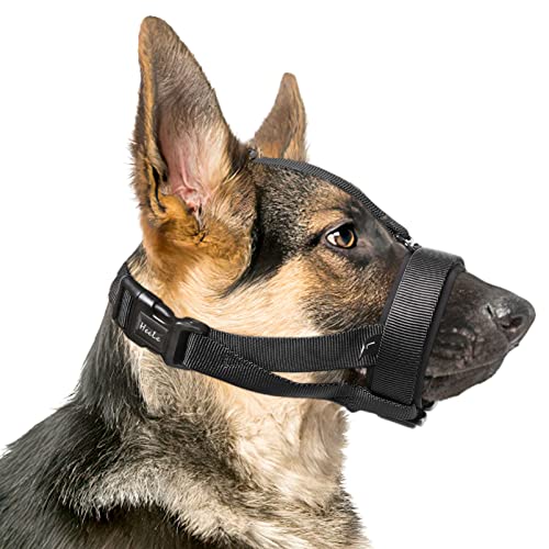 HEELE Maulkorb für Hund mit Kopfriemen HundeMaulkorb Weiche Gepolstert Kein Reiben mehr HundeMaulkörb Verstellbare Schlaufe Hundemaulkorb Maulkörb Gegen Beißen Maulkorb für Große Hunde, Schwarz, L HEELE Maulkorb für Hund mit Kopfriemen HundeMaulkorb Weiche Gepolstert Kein Reiben mehr HundeMaulkörb Verstellbare Schlaufe Hundemaulkorb Maulkörb Gegen Beißen Maulkorb für Große Hunde, Schwarz, L von HEELE