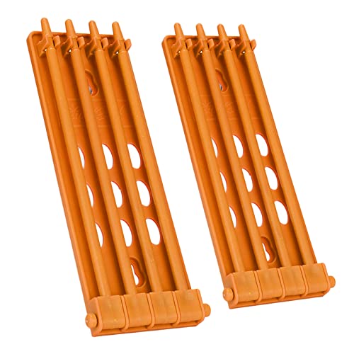 2pcs Tauben Fußringhalter Sichere Lagerung, Vielseitige Kompatibilität, Premium -Material mit Einfacher Zugang und Rotation, Effiziente Lagerung für Papageien Racing -Taubenträgerpaube (YELLOW) von HEEPDD