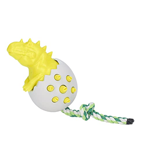 Dinosaurier-Ei-Hundekauspielzeug, Dinosaurier-Ei-Welpen-Kauspielzeug TPR für Hunde, Hunde-Kauspielzeug, Bissfestigkeit, Hundezahnbürste, Kauspielzeug für die Zahnpflege von Dinosaurier-Ei-Hundekauspielzeug, Dinosaurier-Ei-Welpen-Kauspielzeug TPR für Hunde, Hunde-Kauspielzeug, Bissfestigkeit, Hundezahnbürste, Kauspielzeug für die Zahnpflege von von HEEPDD