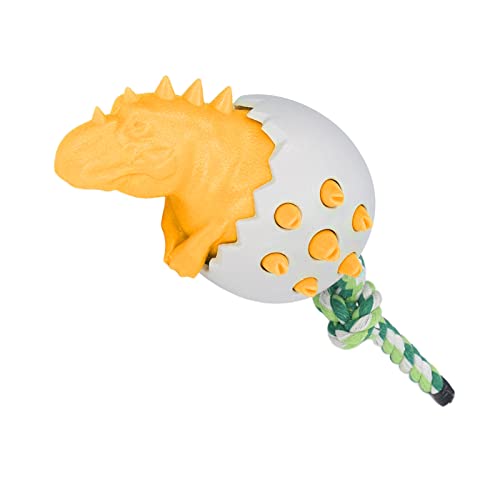 Dinosaurier-Ei-Hundekauspielzeug, Dinosaurier-Ei-Welpen-Kauspielzeug TPR für Hunde, Hunde-Kauspielzeug, Bissfestigkeit, Hundezahnbürste, Kauspielzeug für die Zahnpflege von Dinosaurier-Ei-Hundekauspielzeug, Dinosaurier-Ei-Welpen-Kauspielzeug TPR für Hunde, Hunde-Kauspielzeug, Bissfestigkeit, Hundezahnbürste, Kauspielzeug für die Zahnpflege von von HEEPDD