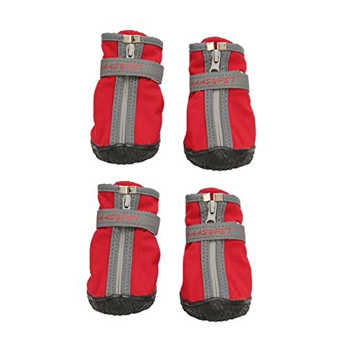 Dog Booties<br/>Outdoor Dog Shoes<br/>Dog 4Pcs Small Dog Boots Dog Booties Bottom Skid Resistance Dog Hiking Shoes Waterproof Puppy Booties Dog Booties Dog Hiking (1#) von HEEPDD