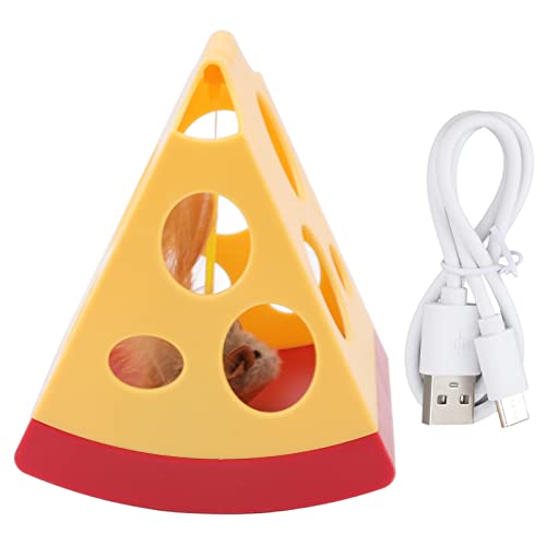 Elektrisches Katzenspielzeug, Käseförmiges Elektrisches Katzenspielzeug mit USB-Aufladung, Intelligentes Automatisches Elektrisches Katzenfang-interaktives Spielzeug für Haustiere, Katzen, Kätzchen Elektrisches Katzenspielzeug, Käseförmiges Elektrisches Katzenspielzeug mit USB-Aufladung, Intelligentes Automatisches Elektrisches Katzenfang-interaktives Spielzeug für Haustiere, Katzen, Kätzchen von HEEPDD