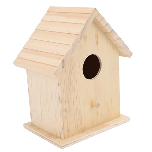Garten-Nistkasten für Kleine Vögel, Vogelhaus aus Holz, Dekoratives Vogelhaus Zum Basteln, Wildvögel, Mehrzweck-Nistkasten für Blaumeisen, Spatzen von HEEPDD