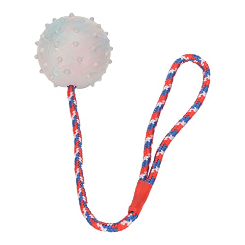 Gummi-Hundekauball, Gummi-Welpen-Kauspielzeug mit Seil, Hohles Inneres Welpen-Beißungs-Trainingsball-Spielzeug für Haustiere Im Freien, Zum Spielen von Hunden, Interaktives Gummi-Hundekauball, Gummi-Welpen-Kauspielzeug mit Seil, Hohles Inneres Welpen-Beißungs-Trainingsball-Spielzeug für Haustiere Im Freien, Zum Spielen von Hunden, Interaktives von HEEPDD