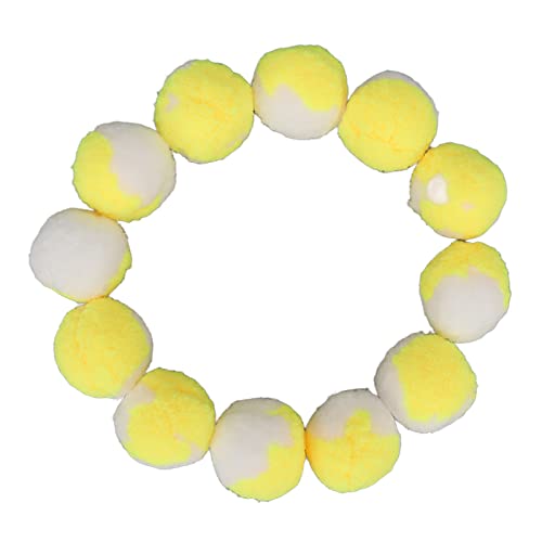 HEEPDD 12 Stück Katzenspielzeugbälle, 1,6 Zoll, weiches Kätzchen, Pompon, Spielzeug für Innenkatzen, interaktive Spielbälle für Kätzchen Gelb HEEPDD 12 Stück Katzenspielzeugbälle, 1,6 Zoll, weiches Kätzchen, Pompon, Spielzeug für Innenkatzen, interaktive Spielbälle für Kätzchen Gelb von HEEPDD