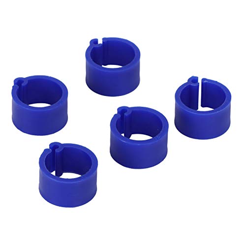 HEEPDD 200 Stück 8 Mm Robuster Kunststoff-Taubenring ohne Worte, Beinidentifizierung, Fußring, Bänder für Tauben-Trainingsgerät, Vogel-Clip-Ring (Blue) von HEEPDD