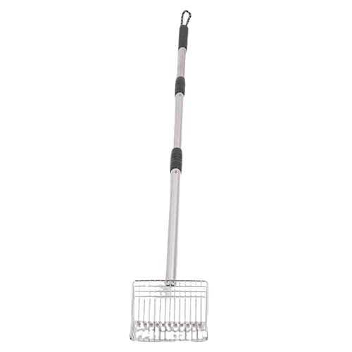 HEEPDD 42.7in Katzenstreu -Schaufel, 3 Abschnitte Teleskop Kitty Deep Safting Shovel Long Griff Edelstahl Poop Sifter Schaufel Hühnermist Schaufel für Home Beach HEEPDD 42.7in Katzenstreu -Schaufel, 3 Abschnitte Teleskop Kitty Deep Safting Shovel Long Griff Edelstahl Poop Sifter Schaufel Hühnermist Schaufel für Home Beach von HEEPDD