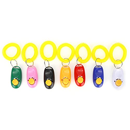 HEEPDD 7-teiliger Hundetrainings-Clicker, Langlebiges, Einfach zu Verwendendes PVC-Material, Universelles Haustier-Trainer-Tool mit Elastischem Ring für das Training von Haustierhunden HEEPDD 7-teiliger Hundetrainings-Clicker, Langlebiges, Einfach zu Verwendendes PVC-Material, Universelles Haustier-Trainer-Tool mit Elastischem Ring für das Training von Haustierhunden von HEEPDD