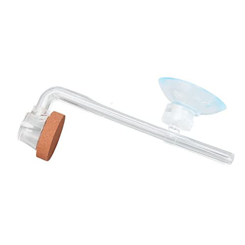 HEEPDD Aquarium-CO2-Diffusor, Verbindungsrohr, Mini-Aquarium, CO2-Refiner, Hohe CO2-Sättigung mit Saugnapf für Bepflanztes Aquarium (M) von HEEPDD