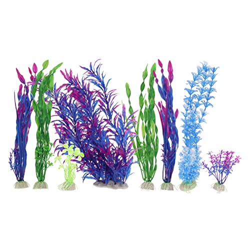 HEEPDD Aquarium-Pflanzendekorationen, Künstliche Algen-Wasserpflanzen, Einfache Installation, Simulation, 8 Stück für Aquarium-Dekoration HEEPDD Aquarium-Pflanzendekorationen, Künstliche Algen-Wasserpflanzen, Einfache Installation, Simulation, 8 Stück für Aquarium-Dekoration von HEEPDD