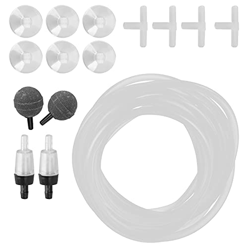 HEEPDD Aquarium Sauerstoffröhre Check, Komplettes Zubehör mit Air StoneRed Rückschlagventil, Saugnapf für Fische, Fischschalen, Aquarien, Hydrokultur, FishBubble Stone Set Ventil Fish Tank HEEPDD Aquarium Sauerstoffröhre Check, Komplettes Zubehör mit Air StoneRed Rückschlagventil, Saugnapf für Fische, Fischschalen, Aquarien, Hydrokultur, FishBubble Stone Set Ventil Fish Tank von HEEPDD