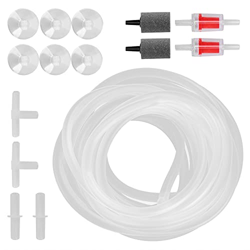HEEPDD Aquarium Sauerstoffröhre Check, Komplettes Zubehör mit Air StoneRed Rückschlagventil, Saugnapf für Fische, Fischschalen, Aquarien, Hydrokultur, FishBubble Stone Set Ventil Fish Tank HEEPDD Aquarium Sauerstoffröhre Check, Komplettes Zubehör mit Air StoneRed Rückschlagventil, Saugnapf für Fische, Fischschalen, Aquarien, Hydrokultur, FishBubble Stone Set Ventil Fish Tank von HEEPDD