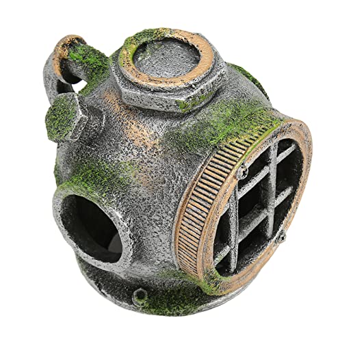 HEEPDD Aquarium-Versteck-Dekoration, Lichtbeständig, Lebensechte Simulation, Einfache Reinigung, Lebendige Details, Aquarium-Helm-Ornament, Ungiftig für Süßwasser HEEPDD Aquarium-Versteck-Dekoration, Lichtbeständig, Lebensechte Simulation, Einfache Reinigung, Lebendige Details, Aquarium-Helm-Ornament, Ungiftig für Süßwasser von HEEPDD