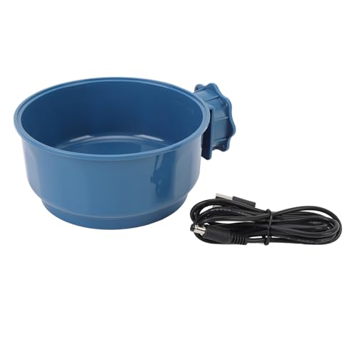 HEEPDD Beheizter Wassernapf für Haustiere, Hundekäfig-Wassernapf Zum Aufhängen, Winter-Hundenapf, Beheizter Kleintiernapf für Haustiere, Katzen, Hunde, Käfig von HEEPDD