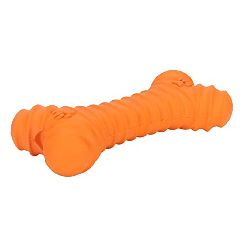 HEEPDD Beißknochen, Latex, Langlebig, Leicht zu Reinigen, Hübsches Hunde-Kauspielzeug für die Familie (Orange) von HEEPDD