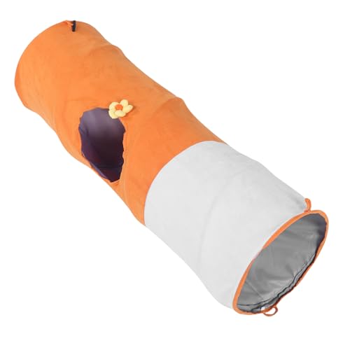 HEEPDD Cat Play Tunnel, Kitty Tunnelrohr für Katzen Faltbare Interaktive Haustierspielhäuser mit Oxford -Stoffstahldraht für Innenkätzchen Welpen (Groß) von HEEPDD