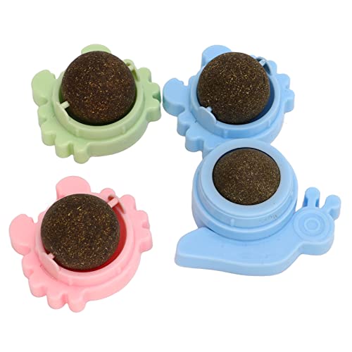 HEEPDD Catnip Ball, 4-Teiliges Interaktives Krabbenform-Spielzeug mit NatüRlichen ZäHnen, Rotierendes Katzenleckball-Spielzeug FüR Katzen und KäTzchen HEEPDD Catnip Ball, 4-Teiliges Interaktives Krabbenform-Spielzeug mit NatüRlichen ZäHnen, Rotierendes Katzenleckball-Spielzeug FüR Katzen und KäTzchen von HEEPDD