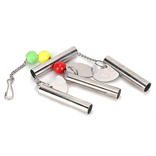 HEEPDD Eichhörnchen-Glocke-Spielzeug-Edelstahl-Glocken-Spielzeug für Vögel Großes Papageien-Stehgestell von HEEPDD