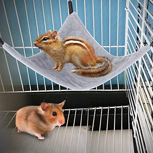 HEEPDD Eichhörnchen-Hängematte, Sichere Hängematte für Kleine Haustiere, Hamster für Eichhörnchen (grau) von HEEPDD