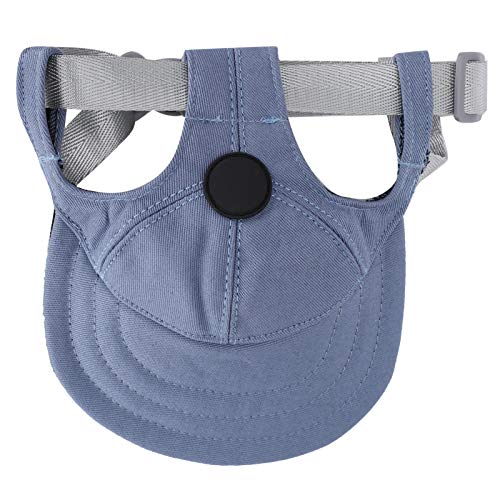 HEEPDD Entzückende Hör-Eye-Design Atmungsaktivem Jeanshundhut mit Verstellbarem Riemen, Stilvoll für Welpenmode Tägliche Kleidung, Weicher Baumwollstoff ohne Belastung Leichtes Sonnenschutz (L) von HEEPDD