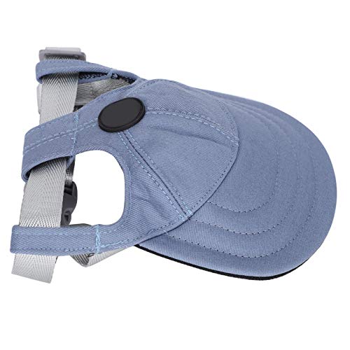 HEEPDD Entzückende Hör-Eye-Design Atmungsaktivem Jeanshundhut mit Verstellbarem Riemen, Stilvoll für Welpenmode Tägliche Kleidung, Weicher Baumwollstoff ohne Belastung Leichtes Sonnenschutz (S) von HEEPDD