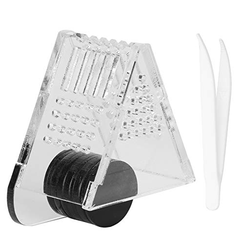 HEEPDD Fisch-Futterring-Set, Transparenter Aquarium-Kegel-Futterspender aus Acryl, Magnetischer Saugnapf von HEEPDD