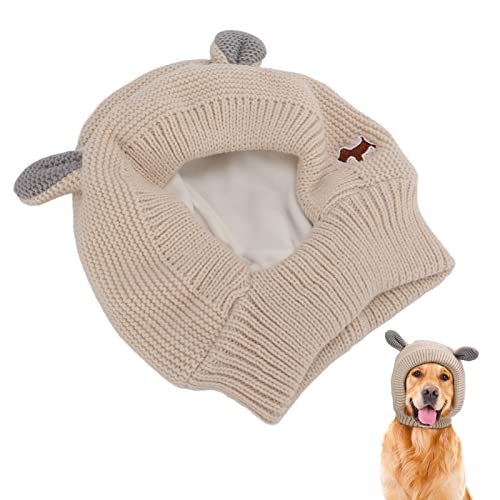 HEEPDD Haustier Kostüm Hüte, Warmer Hund Strickmütze Lärmschutz Hundepflege Ohrenschützer für Kaltes Wetter Foto Prop von HEEPDD