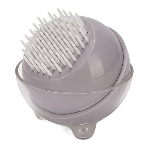 HEEPDD Haustiermassage Pinsel, Haustierpflegewerkzeug Haustier Haar Kamm Innovatives Design für Tiefe Reinigung Mild Komfortable Massage Vielseitiger Gebrauch für Kurze Langhaarige (Gray) von HEEPDD