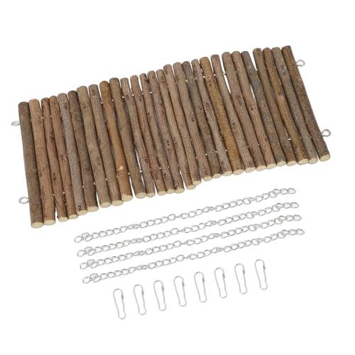 HEEPDD Holz Hamster Swing Spielzeug, Zweighasen Kaninchen Chinchillas Kleines Animal Klettern Spielzeug Care Willows Bridge für Meerschweinchen Hamster Kleine Haustiere von HEEPDD