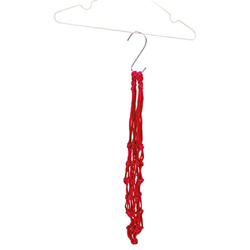 HEEPDD Huhn-Gemüse-Kordelzug-Netz-Geflügel-Futterbeutel-Nylon-Material-elastischer Großer Raum-Hühnerstall (Rot) von HEEPDD