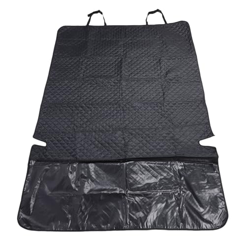 HEEPDD Hund SUV Cargo Liner, Haustier -Autositzabdeckung Wassersicheres Oxford -Stoff -Stoff -Design Schützt vor Verschüttungen Pelzkratzer mit Einfacher Installation für die Reise (Black) von HEEPDD