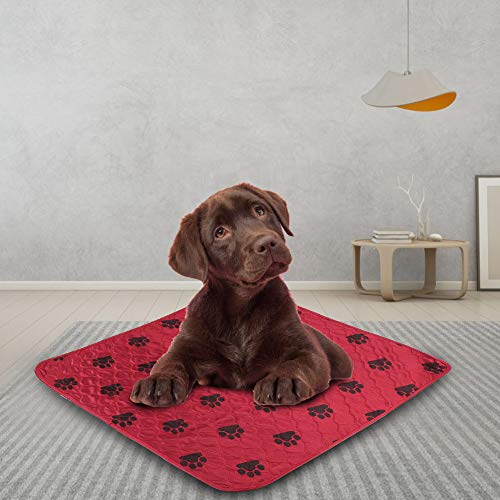 HEEPDD Hunde-PIPI-Pad, Wiederverwendbare Hunde-Urin-Matte, 4-lagiges Design-Welpen-Pad, für Hunde (80 * 90cm) von HEEPDD