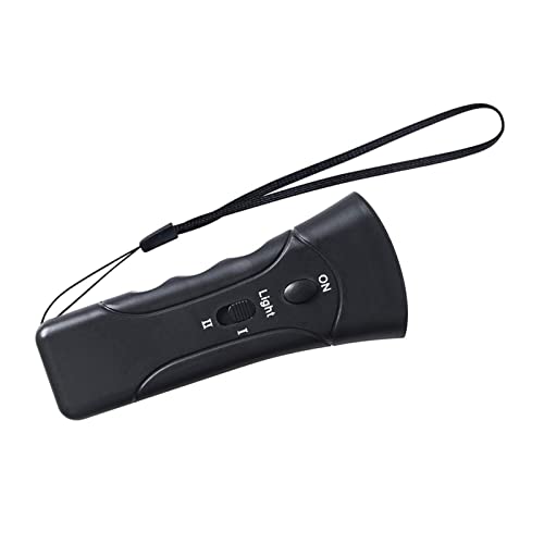HEEPDD Hundegebell-Kontrollgerät, Praktisches, Effizientes, Sicheres Hundegebell-Abschreckungsgerät Doppelkopf-LED-Taschenlampe ABS für den Außenbereich von HEEPDD