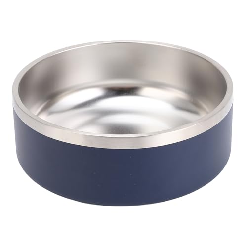 HEEPDD Hundenapf aus Edelstahl, Großes Fassungsvermögen, Wassernapf für Hunde, Robuste Futternäpfe mit Rutschfester Gummibasis für Katzen und Hunde Im Innenbereich (Blau, kleine Größe) von HEEPDD