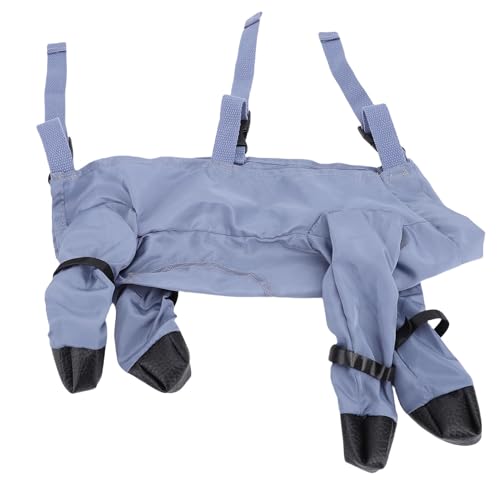 HEEPDD Hundestiefel Leggings Set, Wetterfeste Verstellbare Hundehose mit Nicht überrutschenden Sohle -Beschützern Zum Wandern Schnee Regen Im Freien Outdoor -Aktivitäten (L) von HEEPDD
