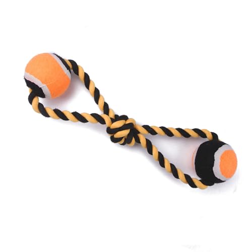 HEEPDD Interaktives Baumwollseilspielzeug für Hunde mit 2 Tennisbällen, Bissfest und Zahnreinigend, Haustier-Trainingsgerät für Spieltraining und Gesunde Bewegung HEEPDD Interaktives Baumwollseilspielzeug für Hunde mit 2 Tennisbällen, Bissfest und Zahnreinigend, Haustier-Trainingsgerät für Spieltraining und Gesunde Bewegung von HEEPDD