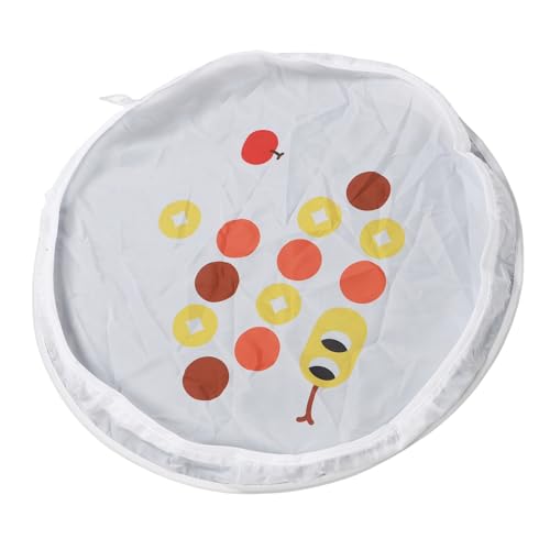 HEEPDD Katze Schnelle Rolling Ball Play Matte, Automatic Motion Activated Moving Ball Hide -Spiel Interaktives Spielzeug für Innenhaus mit Instinkter Ermutigung und Körperlicher (White) von HEEPDD