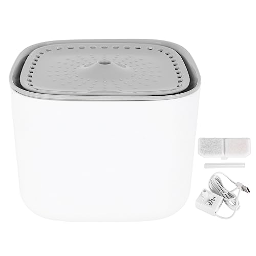 Katzen-Wasserbrunnen, 3 L, Automatischer Haustier-Wasserspender, Hunde-Wasserbrunnen, Langlebig, Abnehmbarer Haustier-Wassernapf mit Wasserhalteplatte und Filterplatte Zum Katzen-Wasserbrunnen, 3 L, Automatischer Haustier-Wasserspender, Hunde-Wasserbrunnen, Langlebig, Abnehmbarer Haustier-Wassernapf mit Wasserhalteplatte und Filterplatte Zum von HEEPDD