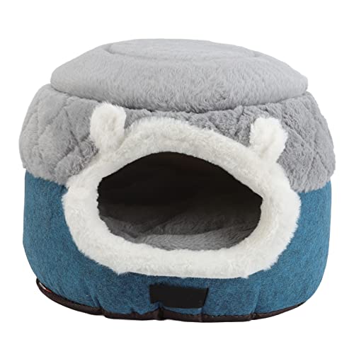 Katzenbett, Halbhöhlen-Design, Kätzchen-Höhlenbett, rundes Haustier-Kissenbett mit abnehmbarem Polster für Katzenwelpen im Innenbereich S Katzenbett, Halbhöhlen-Design, Kätzchen-Höhlenbett, rundes Haustier-Kissenbett mit abnehmbarem Polster für Katzenwelpen im Innenbereich S von HEEPDD