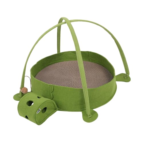 HEEPDD Katzenkratzerbrettbett, Großes Wellblech -Papier -Hängematten Design für Kätzchen Kratzer mit Abnehmbaren Merkmalen und Gemütlichem Rückzug für Katzen von HEEPDD