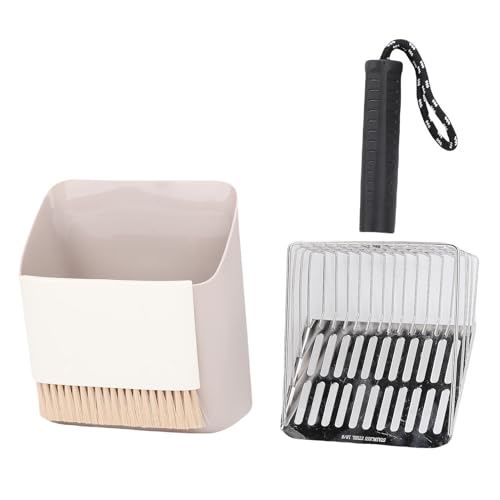 HEEPDD Katzenstreu Scoop -Kit, Mesh Edelstahl Katze Poop Sifter Scooper Caddy mit Tragbarem Dustpan Reinigungsbürste Kitty Scooper Set für Home Beach Garden HEEPDD Katzenstreu Scoop -Kit, Mesh Edelstahl Katze Poop Sifter Scooper Caddy mit Tragbarem Dustpan Reinigungsbürste Kitty Scooper Set für Home Beach Garden von HEEPDD