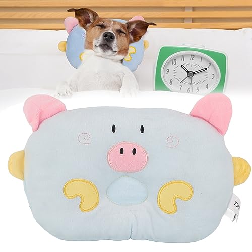 HEEPDD Kissen für Hunde, Schweinekissen für Hunde, Schlafende Halswirbelsäule, drei Farben, Premium-Material, niedliches Design, bequeme Katzen und bequem (Blau) von HEEPDD