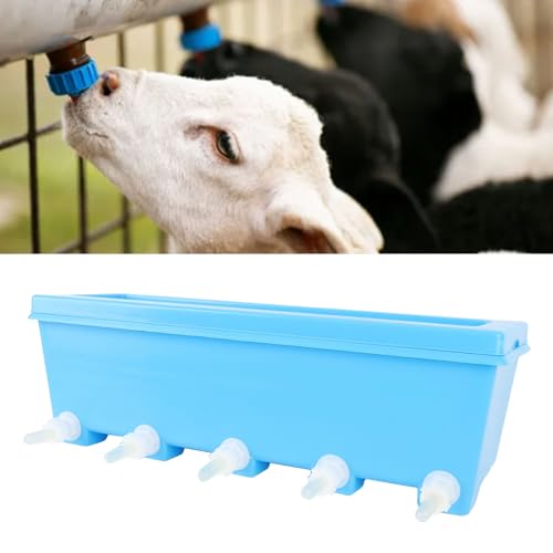 HEEPDD Kleiner Tiermilch Feeder Ferkelpupfwelpe Babylampe Ziegenmilchmilchfuttermittel mit 5 Brustwarzen Farm Trinkgeräte Haustier Fütterungseimer Zitzen Lammfuttermittel für Stillende von HEEPDD