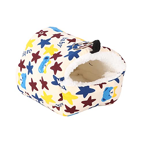 HEEPDD Kleines Haustier-Hängebett aus Baumwolle, Weich, Bequem, für Hamster, Warmes Baumwollbett, Frettchen, Ratte, Chinchilla, Meerschweinchen, Versteck, Platz für Kleine Haustiere, HEEPDD Kleines Haustier-Hängebett aus Baumwolle, Weich, Bequem, für Hamster, Warmes Baumwollbett, Frettchen, Ratte, Chinchilla, Meerschweinchen, Versteck, Platz für Kleine Haustiere, von HEEPDD